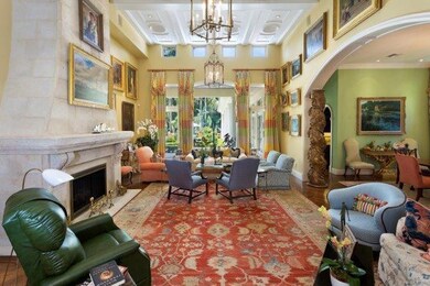 Soaring living room ceilings