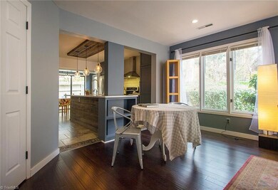 Dining area off kitchen.