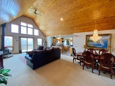 Open Living room and Formal Dining areas overlook