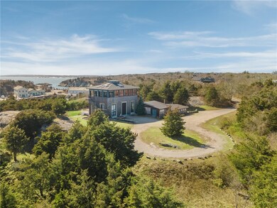 Aerial view from the northeast