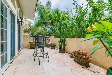 Front terrace overlooking Crescent Lake Park