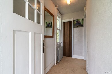 Front door into foyer