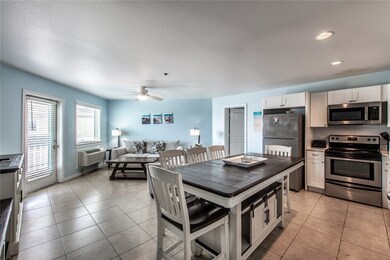 Kitchen and living area