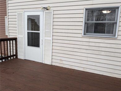 Back Deck with door leading into Dining Room