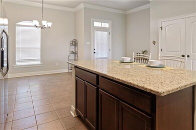 Large Kitchen Island and the Double Doors is where