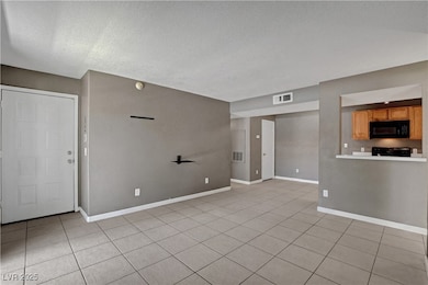 Entry way w/living room.