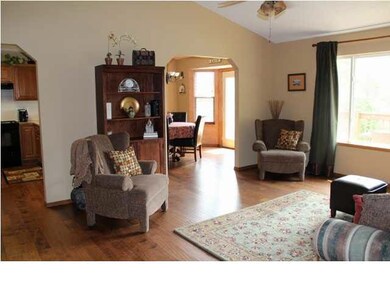 Formal Living Room with New Wood Floors and a 7 Fo