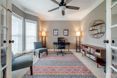 Office with French doors and loads of natural ligh