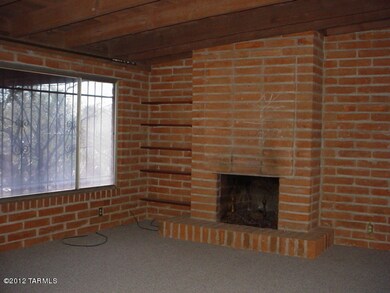 Living room with fireplace
