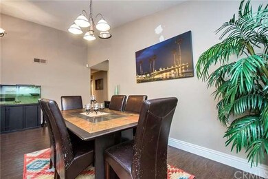 Dining room has plenty of space for dinner parties