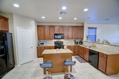 Large kitchen with island