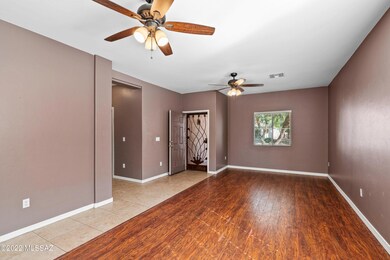 Front entry in living & dining room