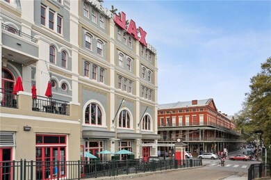 Across from the Pontalba Apartments and Jackson Sq