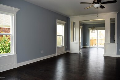 Notice the lovely trim work