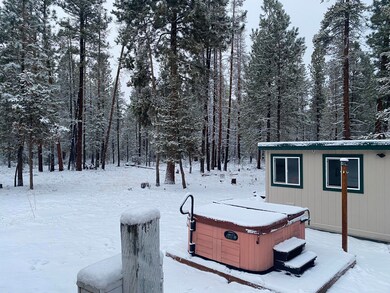 hot tub with snow