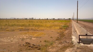irrigation ditch running east and west
