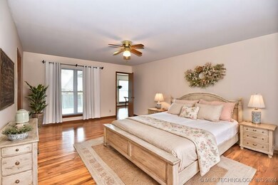 Staged Primary Bedroom, Note, convenient Door to S