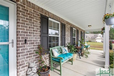 Warm and welcoming front porch.