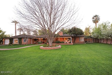 Expansive front yard