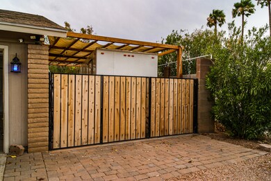 Front RV gate with covered parking