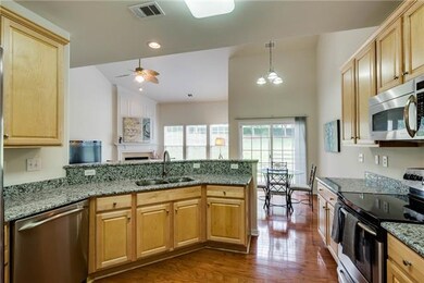 From the kitchen you will be able to oversee everything and be part of the conversation while cooking great meals.