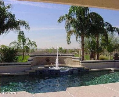 Fountain in pool area