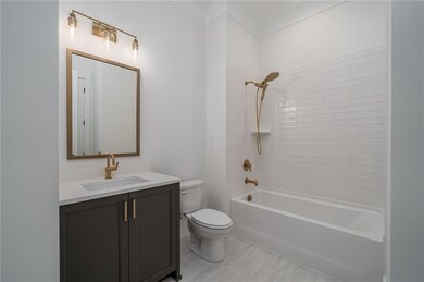 Stock photo of secondary bathroom