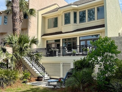 Sunlit outdoor deck, for entertaining and soaking