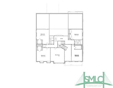 2nd Floor Plan. All secondary bedrooms are located