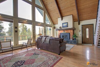 Living Room w/Cathedral Ceiling