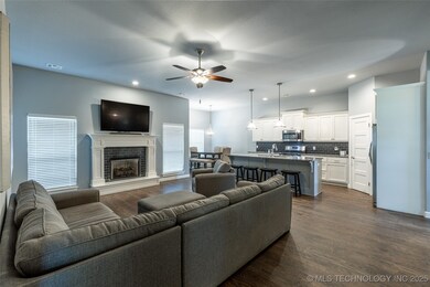spacous living with hardwood floors