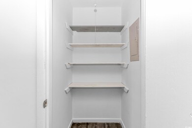 Closet with electric panel