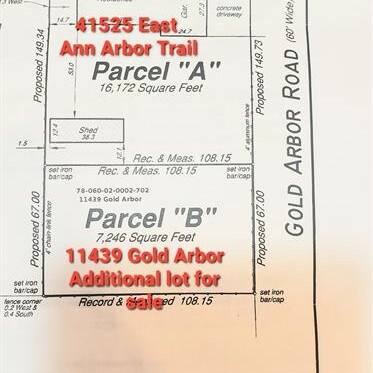 Lot B plus Lot A is for sale