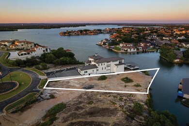 Aerial overview of property's location with a nea