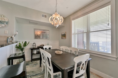 Plenty of room in your dining area for entertainin