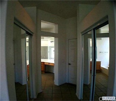 Double closets in Master bedroom