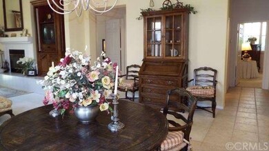 Dining room with tile floors.