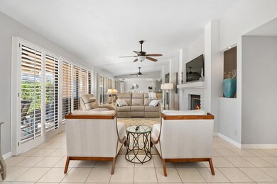 Beautifully furnished living area.