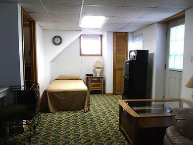 Bedroom. Lower level bedroom with a full updated b