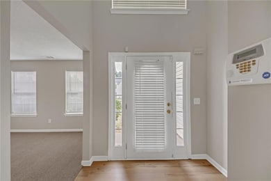 Entrance foyer with baseboards