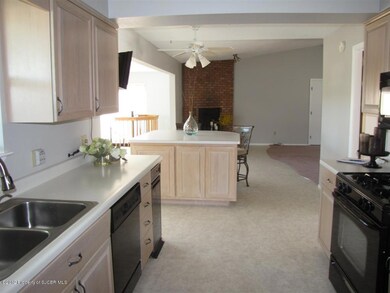 Kitchen and island