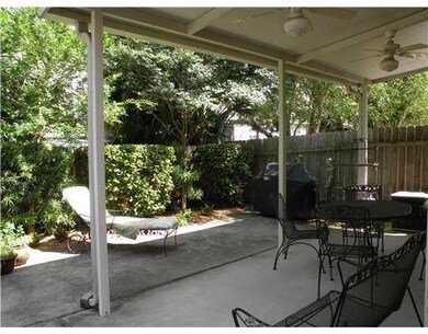 Yard/Garden. Covered patio for outdoor living, gri