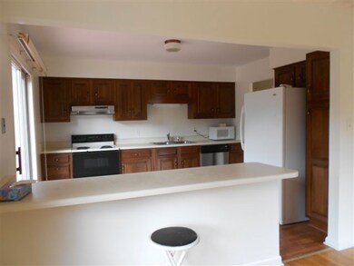 EIK and view into kitchen