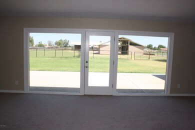 View of pastures from living room window