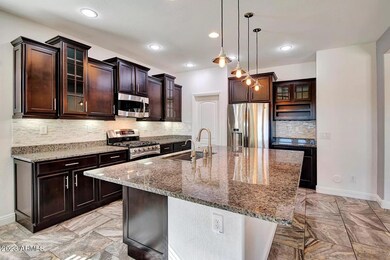 Espresso cabinetry