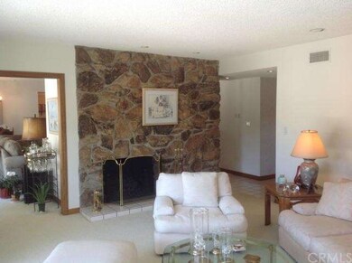 Nice cozy fireplace in living room.
