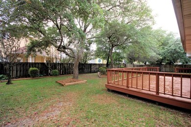Back yard and deck