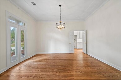 Dining room with kitchen entry
