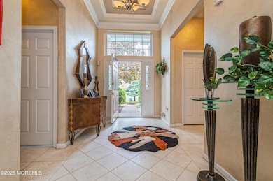 Tray Ceiling in Entry