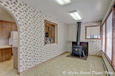 Sun Room with Wood Stove